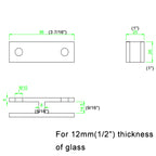 Stainless Steel Glass Clamp