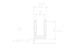 Aluminum Base Shoe Glass Railing System（Side Mounted）