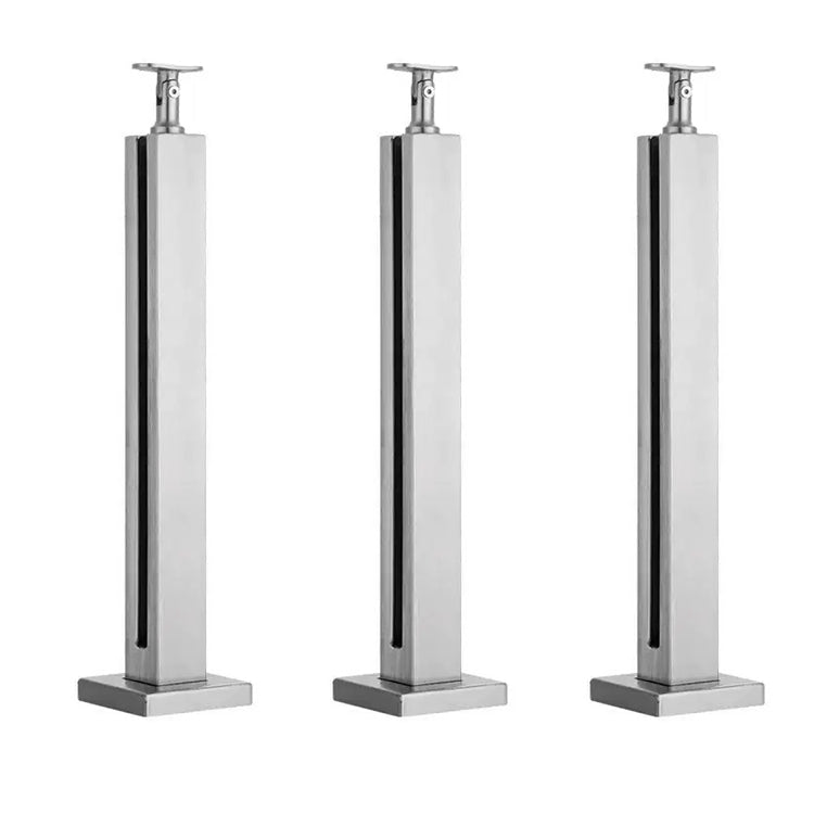 Stainless Steel Square Glass Railing Post