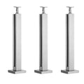 Stainless Steel Square Glass Railing Post