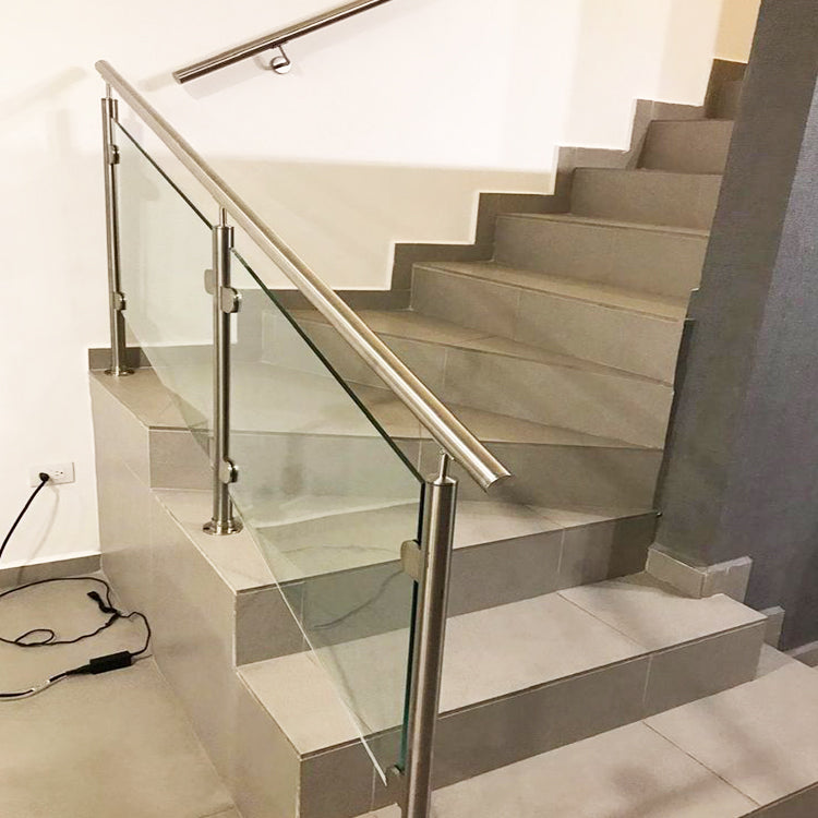 Stainless Steel Round Glass Railing Post