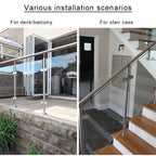 Stainless Steel Round Glass Railing Post