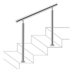 Stainless Steel Round Glass Railing Post