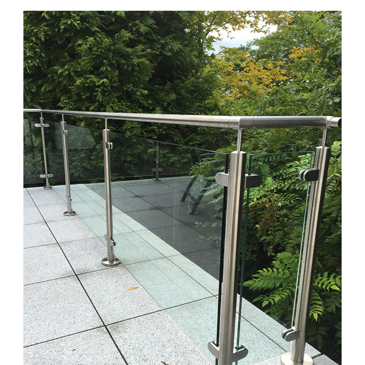 Stainless Steel Round Glass Railing Post