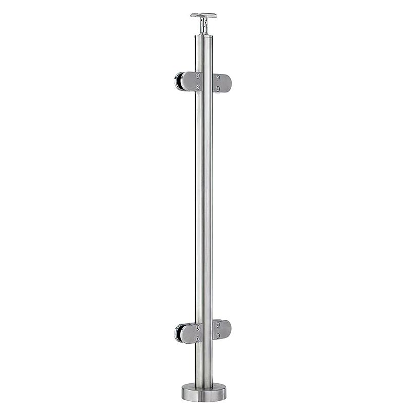 Stainless Steel Round Glass Railing Post