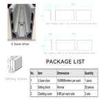 Aluminum Base Shoe Glass Railing System（Surface Mounted）