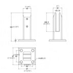 Stainless Steel Glass Railing Spigot
